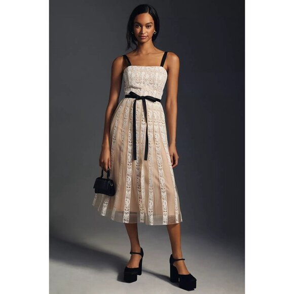 Anthropologie x Mare Mare Lace Corset Midi Dress - Picture 1 of 16